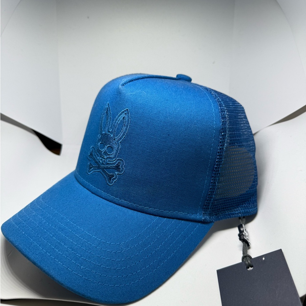 NWT psycho bunny hat , beautiful blue color